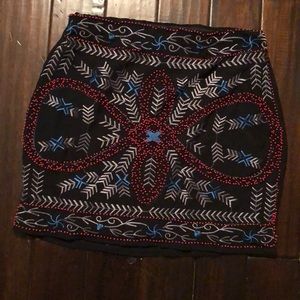 Lulu’s beaded mini skirt